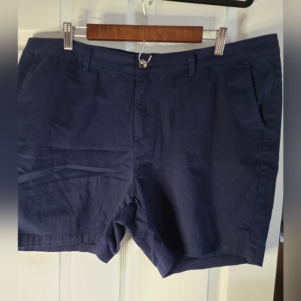 Ellos plus size blue Chino shorts size 18